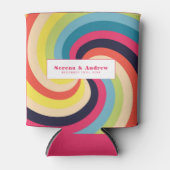 Cool Psychedelic Retro Abstracte Koeler (Voorkant)