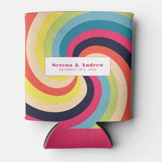 Cool Psychedelic Retro Abstracte Koeler (Voorkant)