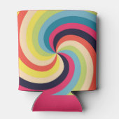 Cool Psychedelic Retro Abstracte Koeler (Achterkant)