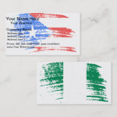 Cool Puerto Ricaans vlaggenontwerp Visitekaartje (Voorkant / Achterkant)