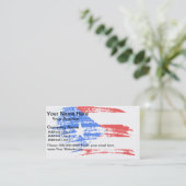 Cool Puerto Ricaans vlaggenontwerp Visitekaartje (Staand voorkant)