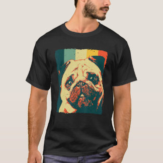 Cool Pug Black Pug Dog 80-90 T-shirt