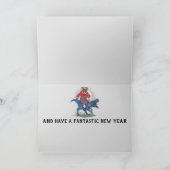 Cool Pug-kerstmis Feestdagen Kaart (Binnen)