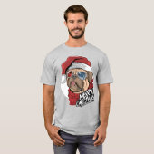 Cool Pug-kerstmis T-shirt (Voorkant volledig)