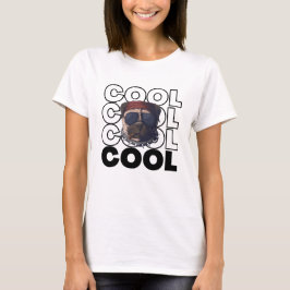 Cool Pug Zonnebril Grafische T-shirt voor Vrouwen