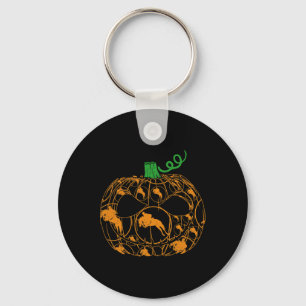 Cool Pumpkin Equestrian Lover Halloween Equestrian Sleutelhanger
