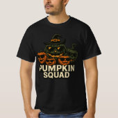 Cool Pumpkin Squad Halloween Design T-shirt (Voorkant)