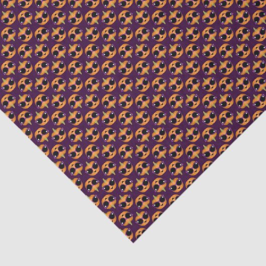 Cool Pumpkin-zonnebril met retro-zonnebril Tissuepapier (Detail)