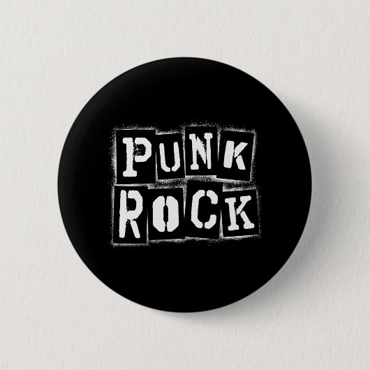 Cool Punk Rock Punkrock Hardrock Music Rockn Roll Ronde Button 5,7 Cm (Voorkant)