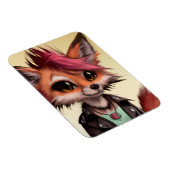 Cool Punkrock Fox Teenager Magneet (Rechterzijde)