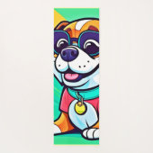 Cool Pup Cartoon stijl artwork Yogamat (Achterkant)