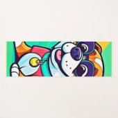 Cool Pup Cartoon stijl artwork Yogamat (Voorkant (horizontaal))