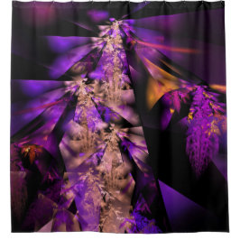 Cool purple leaves douchegordijn