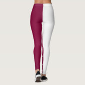 Cool Qatar Flag Mode Leggings (Achterkant)