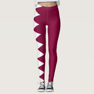 Cool Qatar Flag Mode Leggings