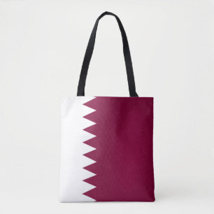 Cool Qatar Flag Mode Tote Bag