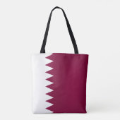 Cool Qatar Flag Mode Tote Bag (Achterkant)