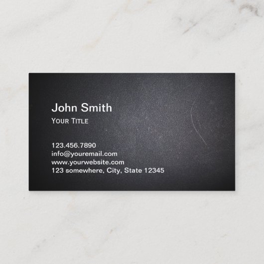 Cool QR Code Embed Donker Visitekaartje in (Achterkant)