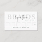 Cool QR Code Haarstylist Cosmetology Professional Klantenkaartje (Achterkant)