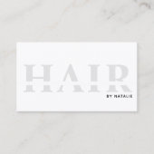 Cool QR Code Haarstylist Cosmetology Professional Visitekaartje (Voorkant)