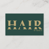 Cool QR Code Haarstylist Cosmetology Professional Visitekaartje (Voorkant)