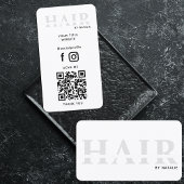 Cool QR Code Haarstylist Cosmetology Professional Visitekaartje