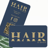 Cool QR Code Haarstylist Cosmetology Professional Visitekaartje