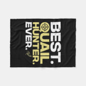 Cool Quail Hunting Art Mannen Women Upland Hunting Fleece Deken (Voorkant (Horizontaal))