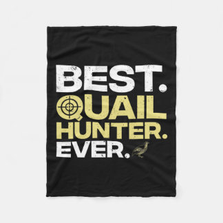 Cool Quail Hunting Art Mannen Women Upland Hunting Fleece Deken