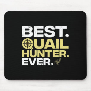 Cool Quail Hunting Art Mannen Women Upland Hunting Muismat