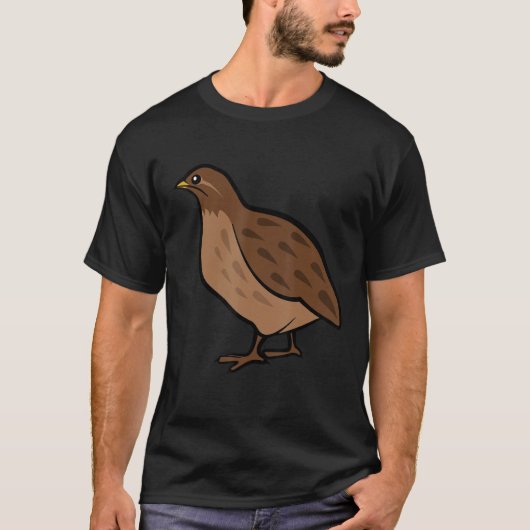 Cool Quail Men Women Bird Quail T-shirt (Voorkant)