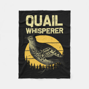 Cool Quail Whisperer Voor Mannen Vrouwen Hoogland Fleece Deken
