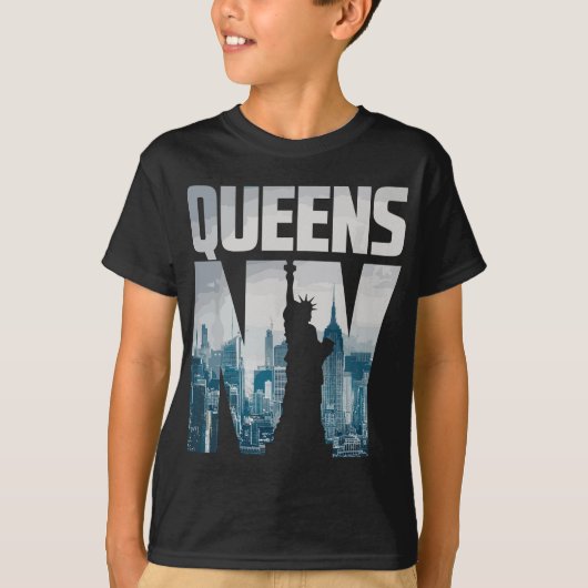 Cool Queens Graphic T-shirt, Queens New York City T-shirt (Voorkant)