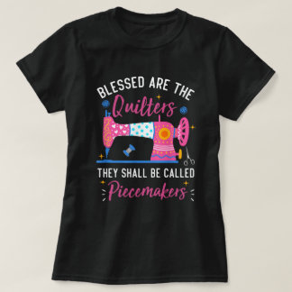 Cool quilten ontwerp voor vrouwen Oma quilt Sewin T-shirt