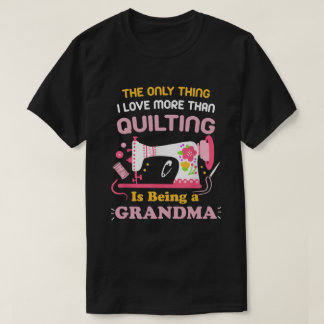 Cool quilten ontwerp voor vrouwen Oma quilt Sewin T-shirt