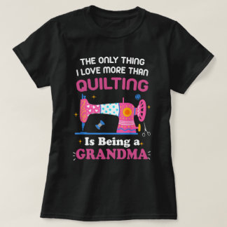 Cool quilten ontwerp voor vrouwen Oma quilt Sewin T-shirt