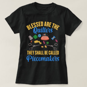 Cool quilten ontwerp voor vrouwen Oma quilt Sewin T-shirt