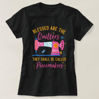 Cool quilten ontwerp voor vrouwen Oma quilt Sewin T-shirt