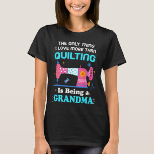 Cool quilten ontwerp voor vrouwen Oma quilt Sewin T-shirt