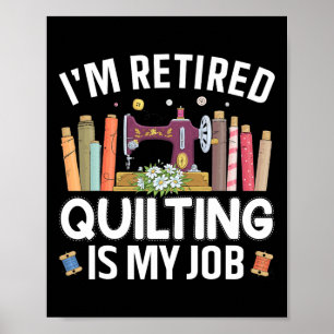 Cool Quilting Art voor Vrouwen Mama Oma Stitch Naa Poster