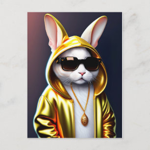 Cool Rabbit Briefkaart