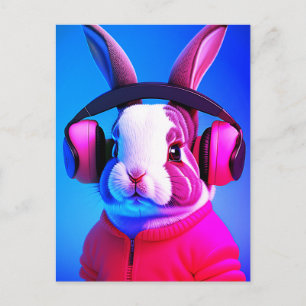 Cool Rabbit Briefkaart