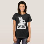 cool rabbit bunny hip hop sunglasses chill t-shirt (Voorkant volledig)