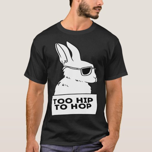 cool rabbit bunny hip hop sunglasses chill t-shirt (Voorkant)