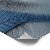 Cool Rabbit in Blue Sweater and Round Sunglasses Poster (Hoek)