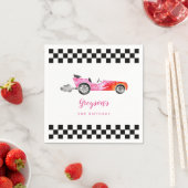 Cool Race Auto Meisje Verjaardagsfeest Servet (Insitu)