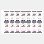 Cool Race Care Custom Name Label (Vel)