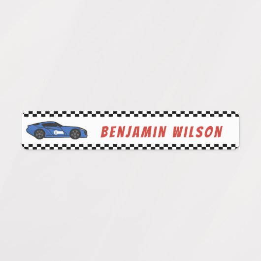 Cool Race Care Custom Name Label Waterdicht (Design 2)