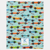 Cool Race Cars Aangepaste Kinderen Fleece Deken (Voorkant)