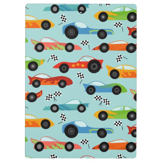 Cool Race Cars Aangepaste Kinderen Klembord (Achterkant)